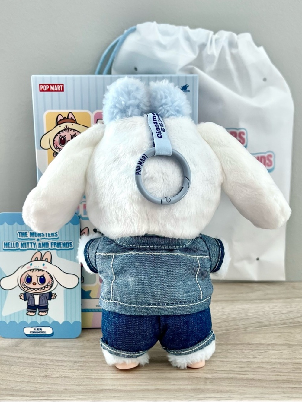 Pop Mart The Monsters x Hello Kitty and Friends Vinyl Plush Pendant- Cinnamoroll - Picture 3 of 7